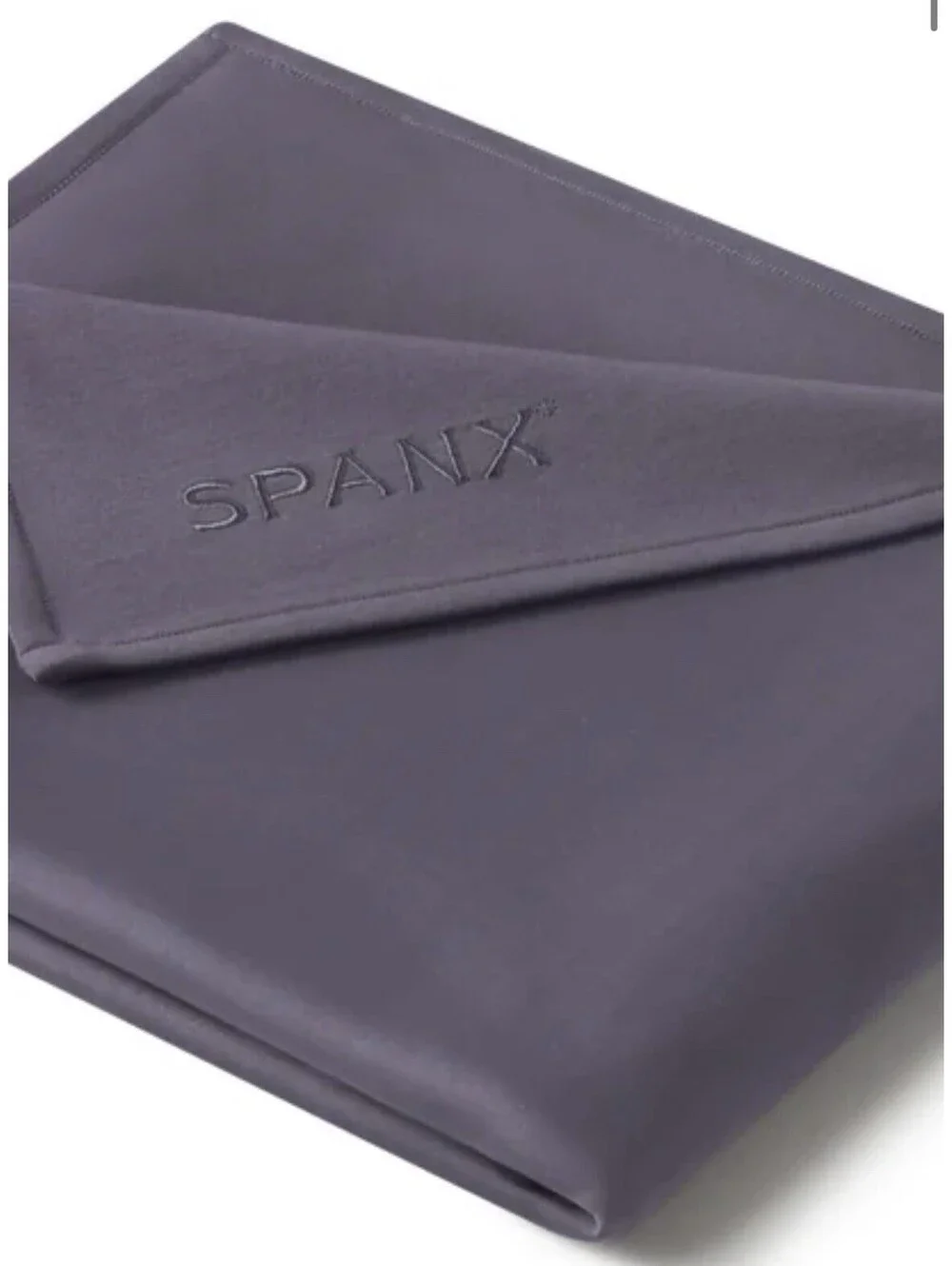 NEW! $98 SPANX AirEssential Luxe Soft Stretch Blanket “STORM” NWT  Throw 50x60